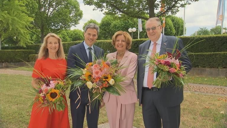 Ministerpräsidentin Malu Dreyer mit ZDF-Intendant Norbert Himmler