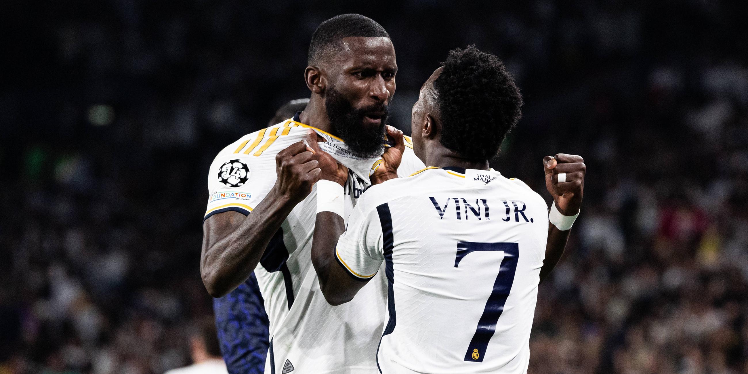 Antonio Rüdiger und Vinicius Jr.