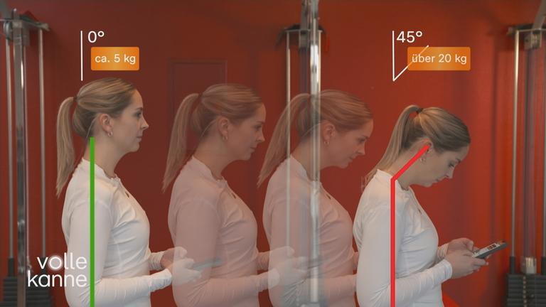 Rundrücken durch Handynutzung