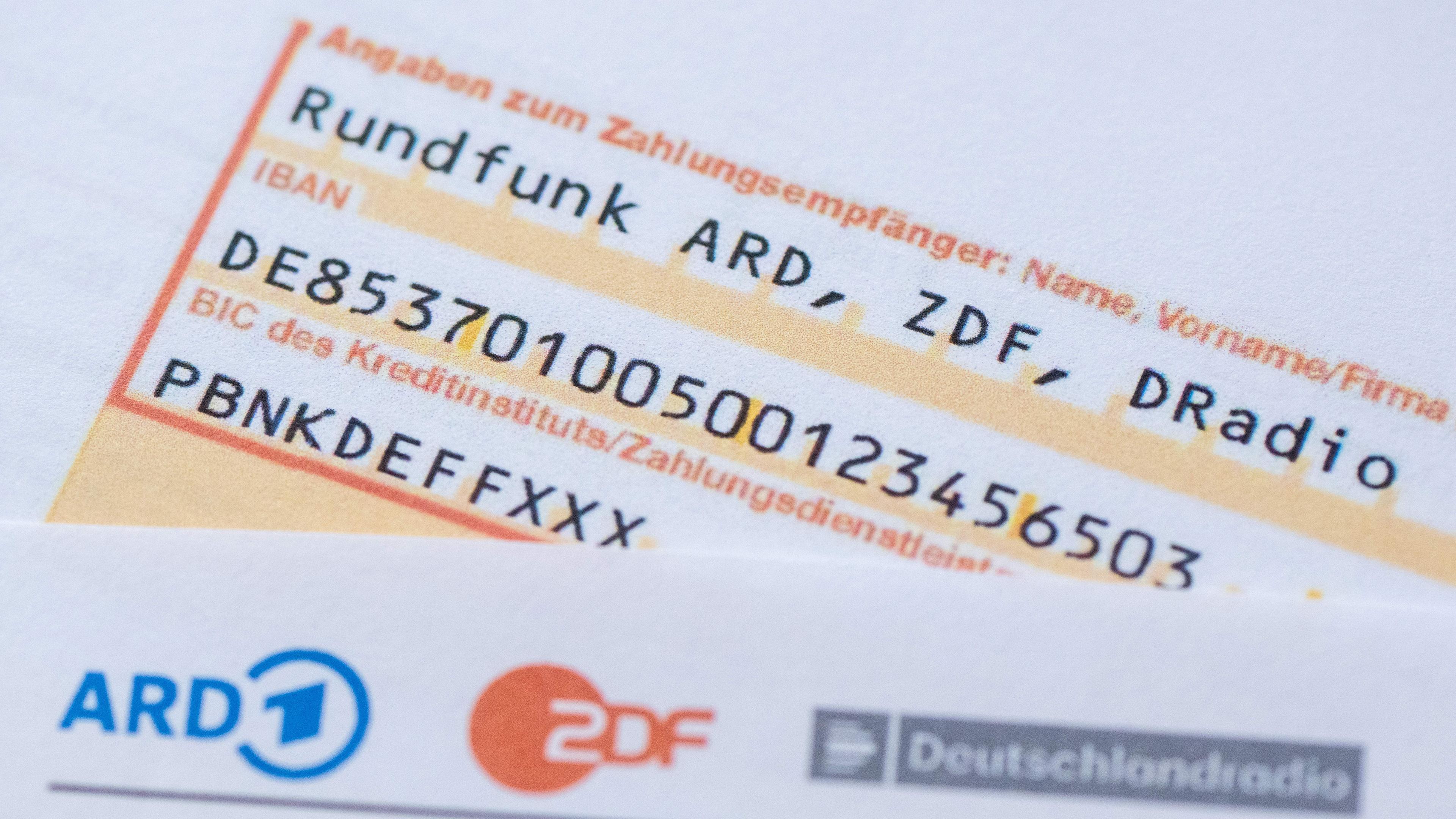 Runfunkbeitrag Formular Dienstleistung