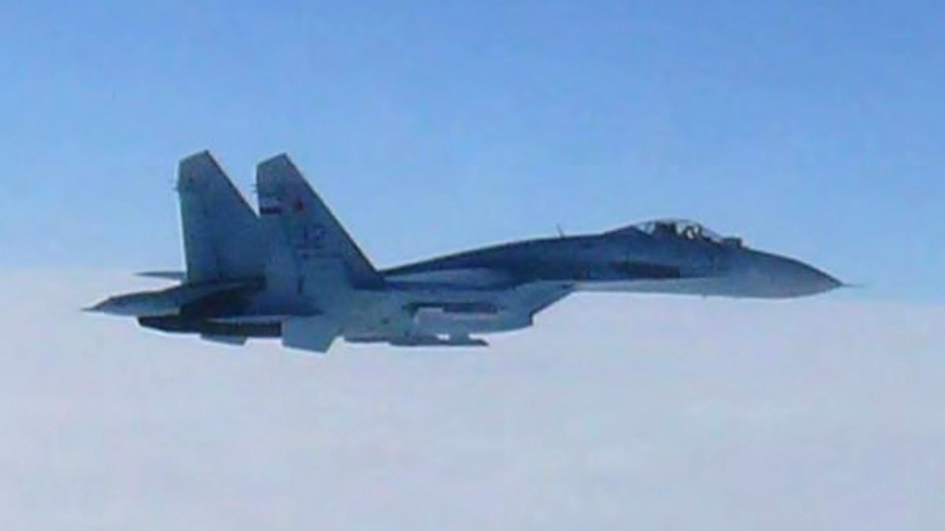 Russisches Kampfjet Suchoi SU-27