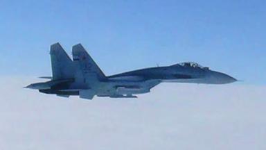 Russisches Kampfjet Suchoi SU-27