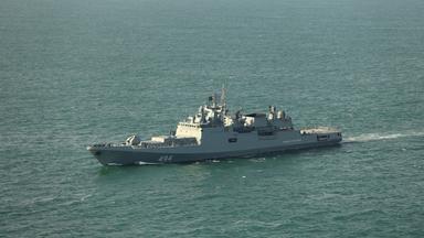 Die russische Fregatte "Admiral Grigorowitsch"