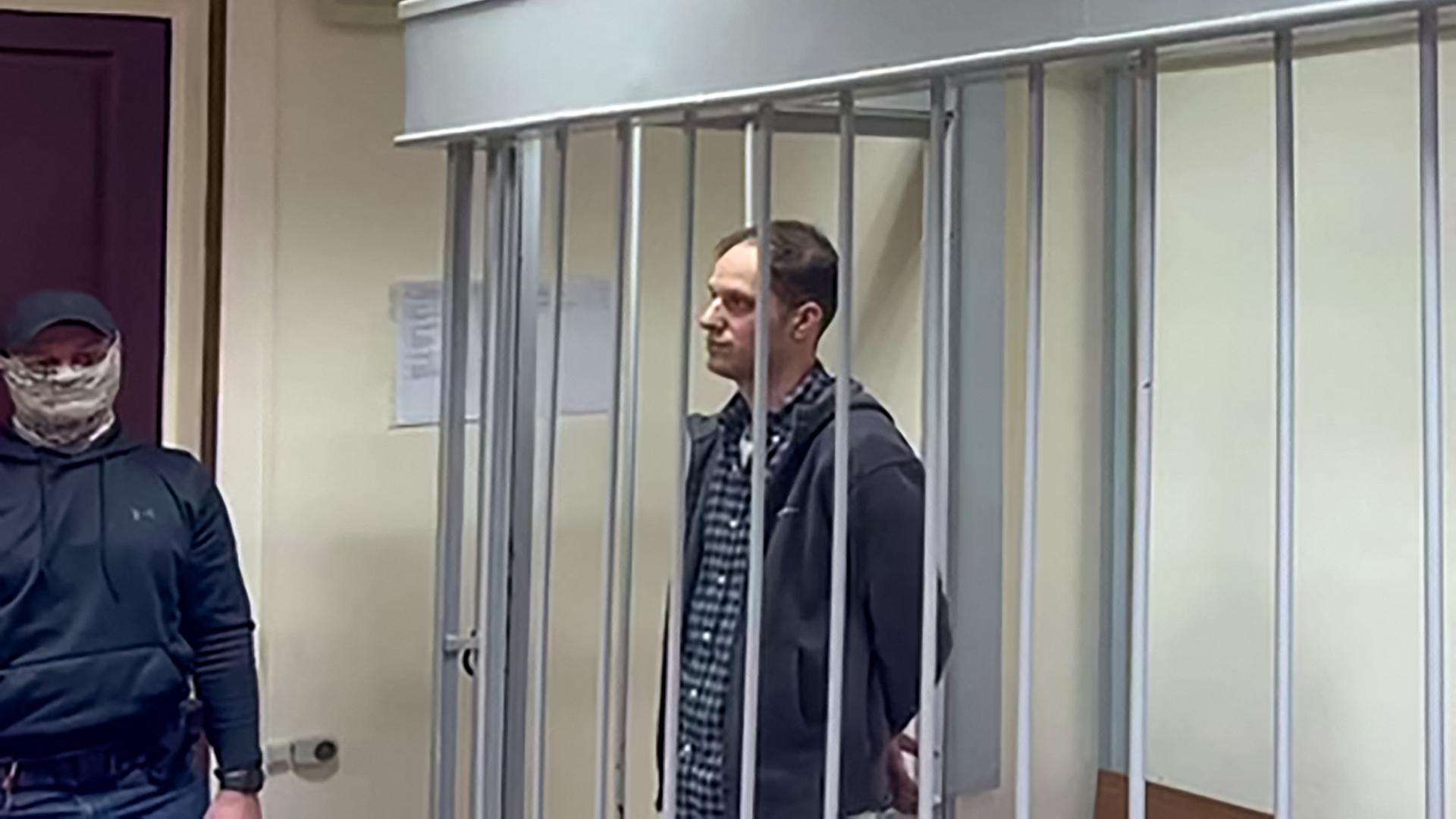 US-Journalist Evan Gershkovich in russischer Gefangenschaft.