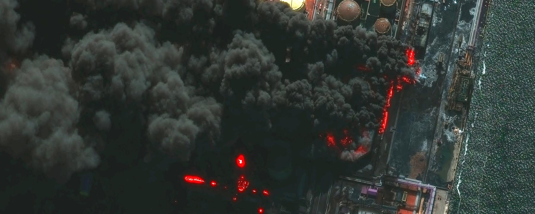 Russland, Ust-Luga: Angriff auf russisches Ölterminal - März  2026