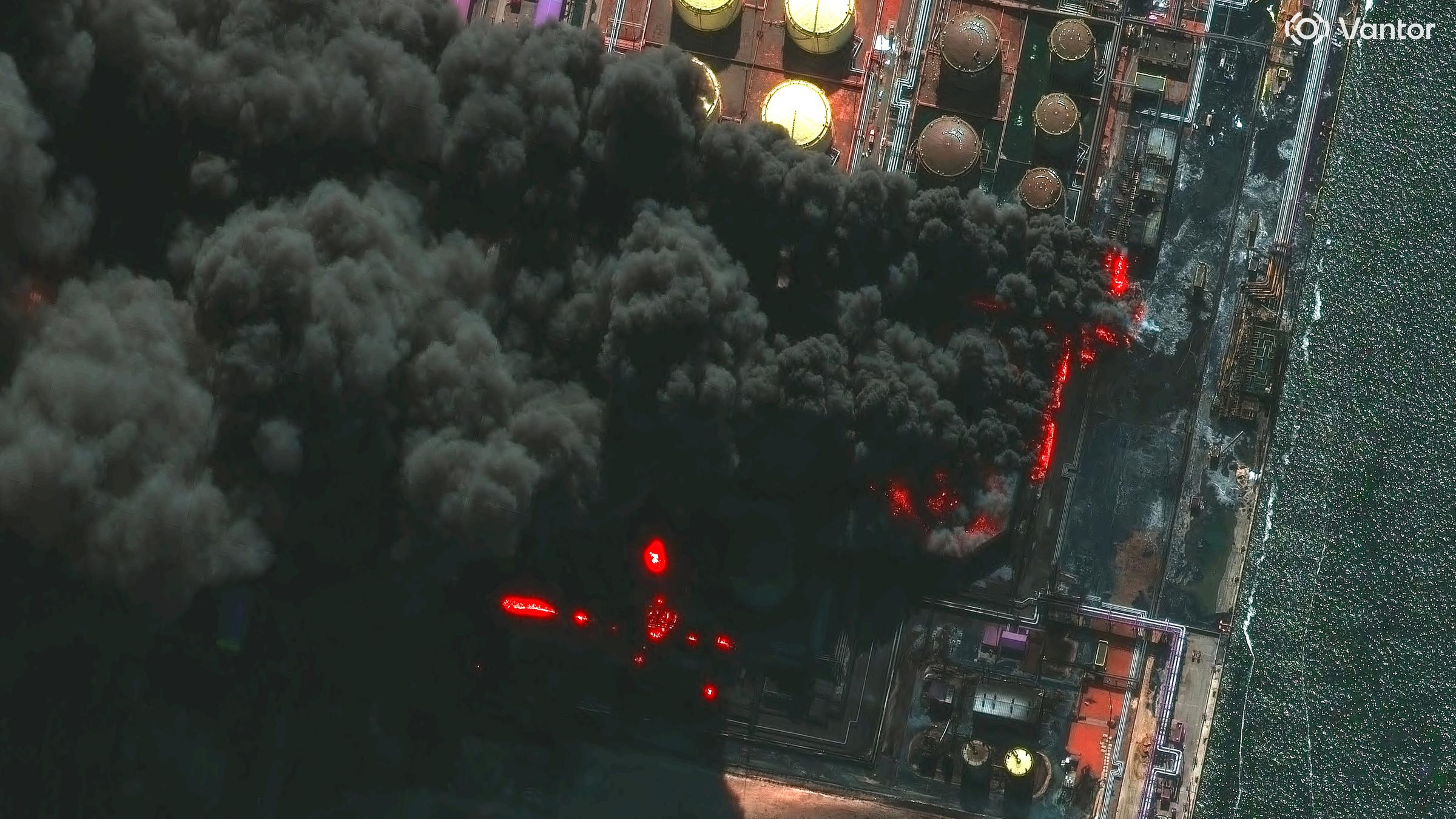 Russland, Ust-Luga: Angriff auf russisches Ölterminal - März  2026