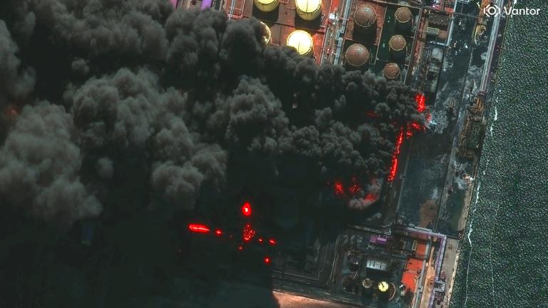 Russland, Ust-Luga: Angriff auf russisches Ölterminal - März  2026