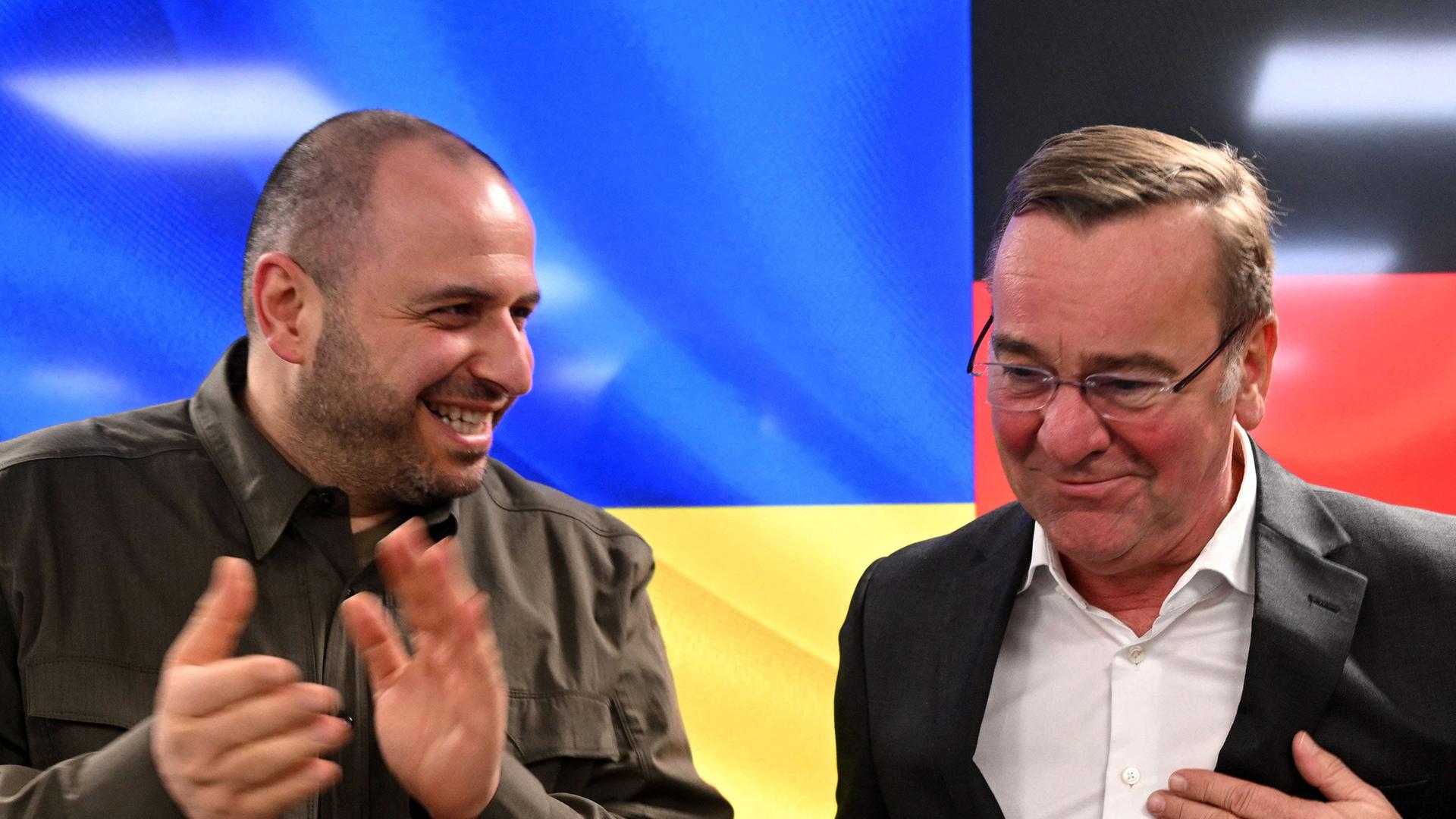 Rustem Umerow (l.) und Boris Pistorius, aufgenommen am 21.11.2023