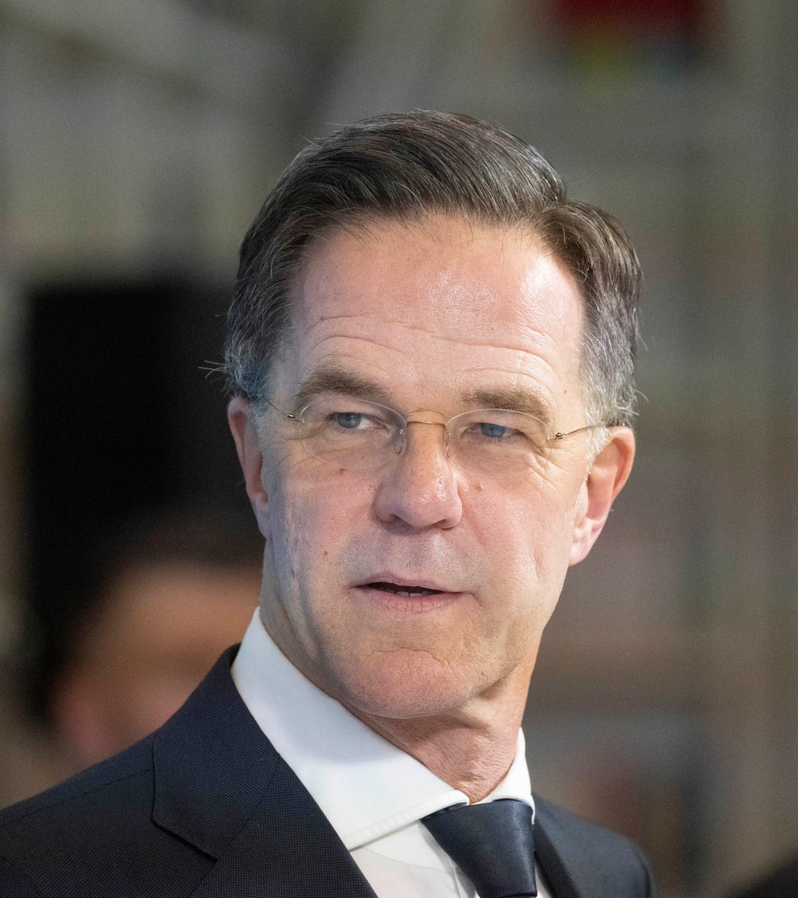 Mark Rutte, NATO-Generalsekretär, nimmt an einem Pressestatement vor dem Transatlantischen Forum der CSU im Rahmen der Münchner Sicherheitskonferenz teil.