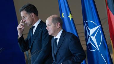 Bundeskanzler Olaf Scholz und NATO-Generalsekretär Mark Rutte.