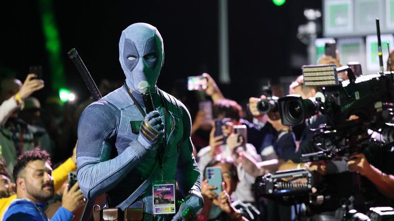 Ryan Reynolds als Deadpool bei der Comic Con