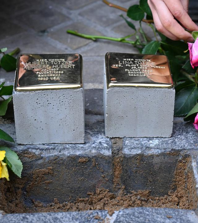 Sachsen-Anhalt, Halle (Saale): Zwei neue Stolpersteine werden im Stadtzentrum zum Gedenken an das Ehepaar Hubert und Lina Totzke verlegt.
