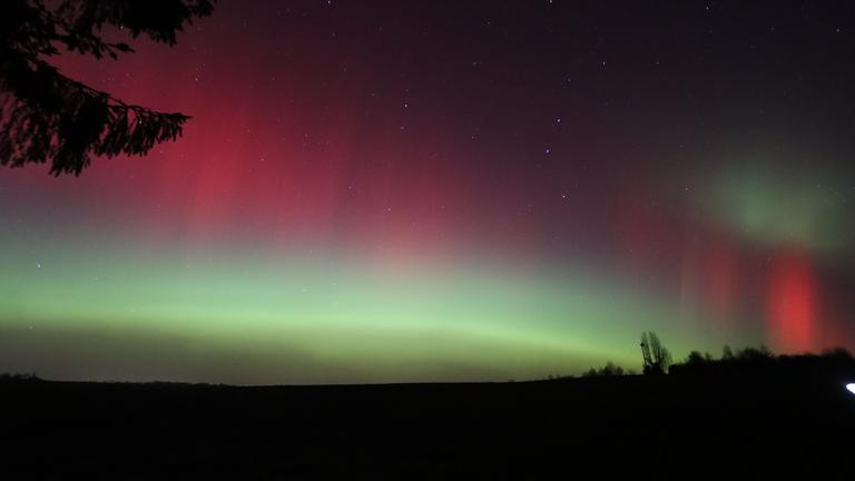 Polarlichter über Sachsen