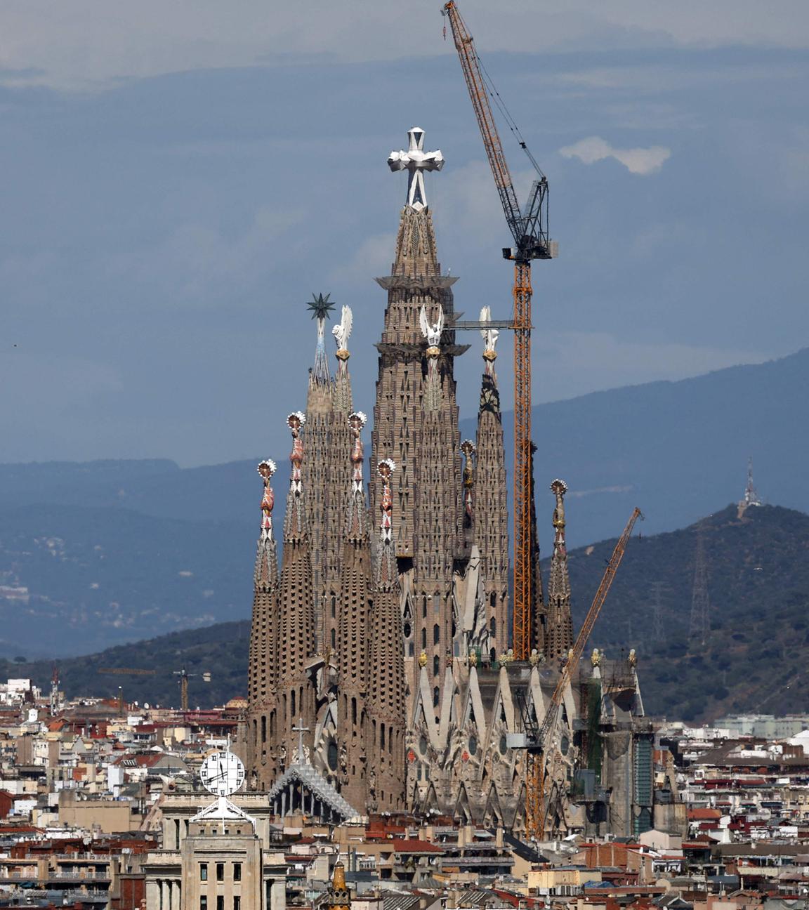 Blick auf die Sagrada Familia in Barcelona im März 2026