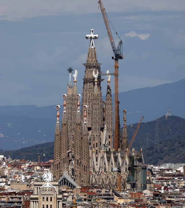 Blick auf die Sagrada Familia in Barcelona im März 2026