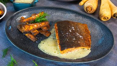 Saibling Filet mit Pastinaken-Pommes
