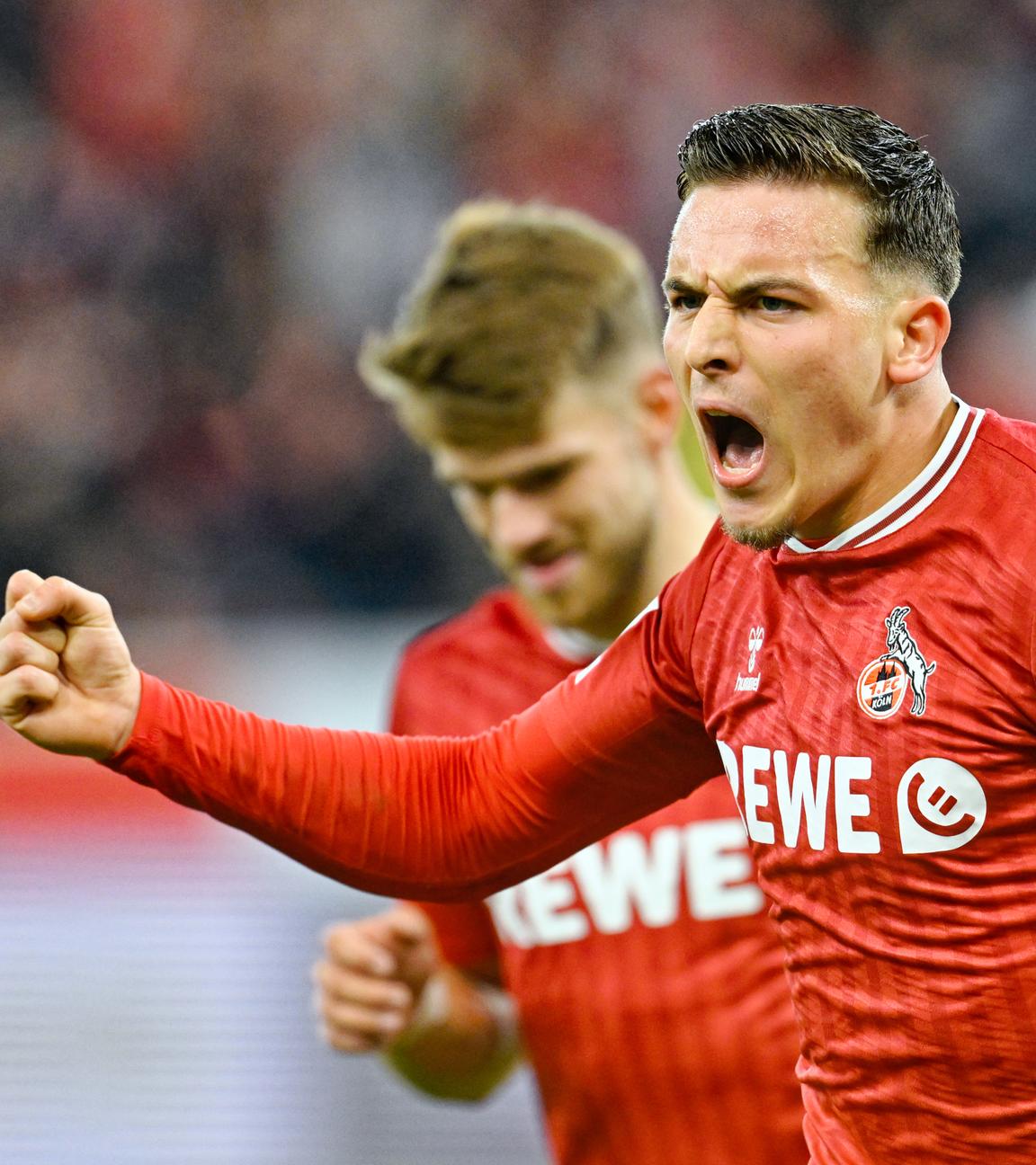 Said El Mala bejubelt seinen Treffer zum 1:0 gegen die TSG.