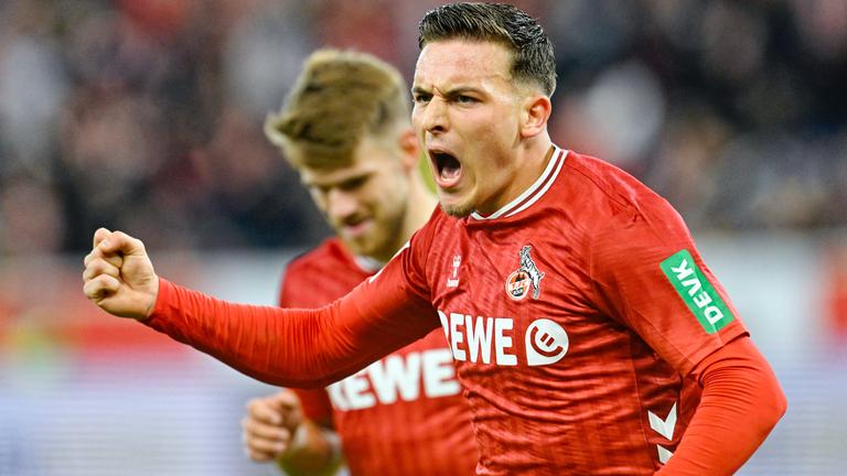 Said El Mala bejubelt seinen Treffer zum 1:0 gegen die TSG.