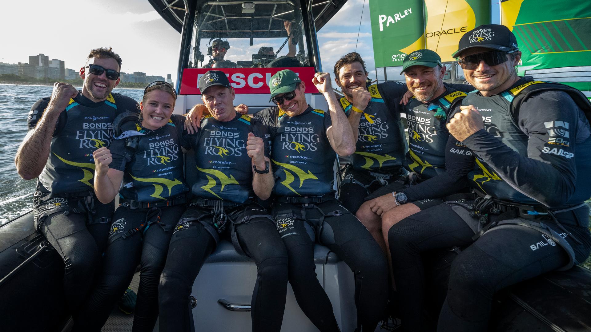 Die australischen Sieger nach dem Finale.