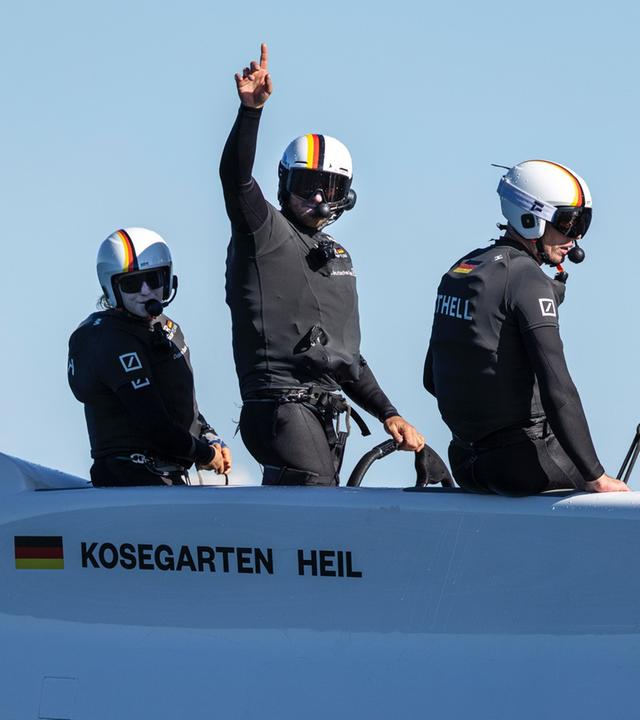 Jubel beim deutschen SailGP Team