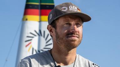 Das Bild zeigt den deutschen Fahrer Erik Kosegarten-Heil. Copyright: Felix Diemer for SailGP