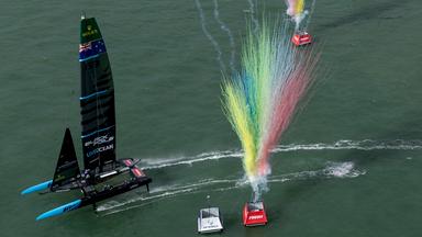 SailGP: Neuseeland gewinnt Rennen 2 vor Portsmouth.