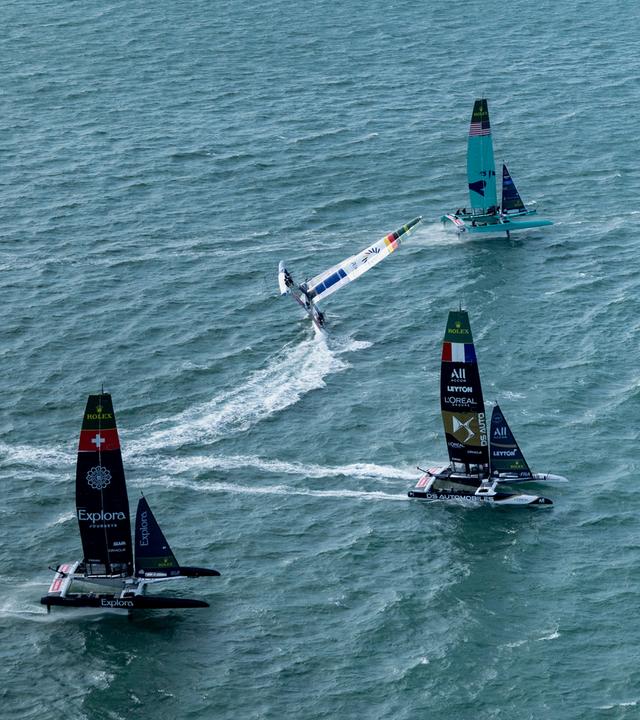 SailGP vor Portsmouth am Samstag