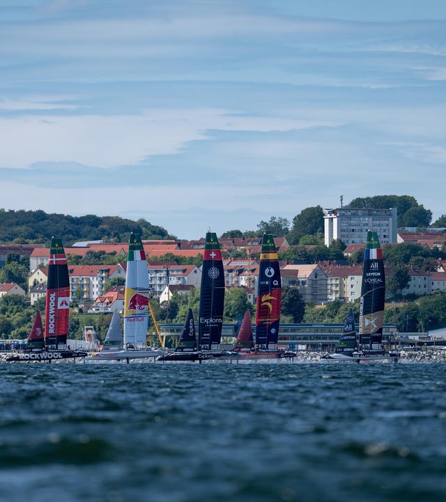 Der SailGP ist zu Gast vor der Insel Rügen in Sassnitz