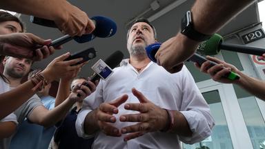Matteo Salvini im Interview mit mehreren Nachrichtenagenturen.
