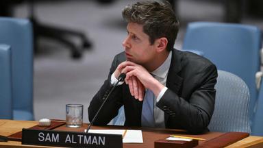 Sam Altman, der CEO von OpenAI im UN-Sicherheitsrat