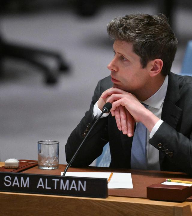 Sam Altman, der CEO von OpenAI im UN-Sicherheitsrat