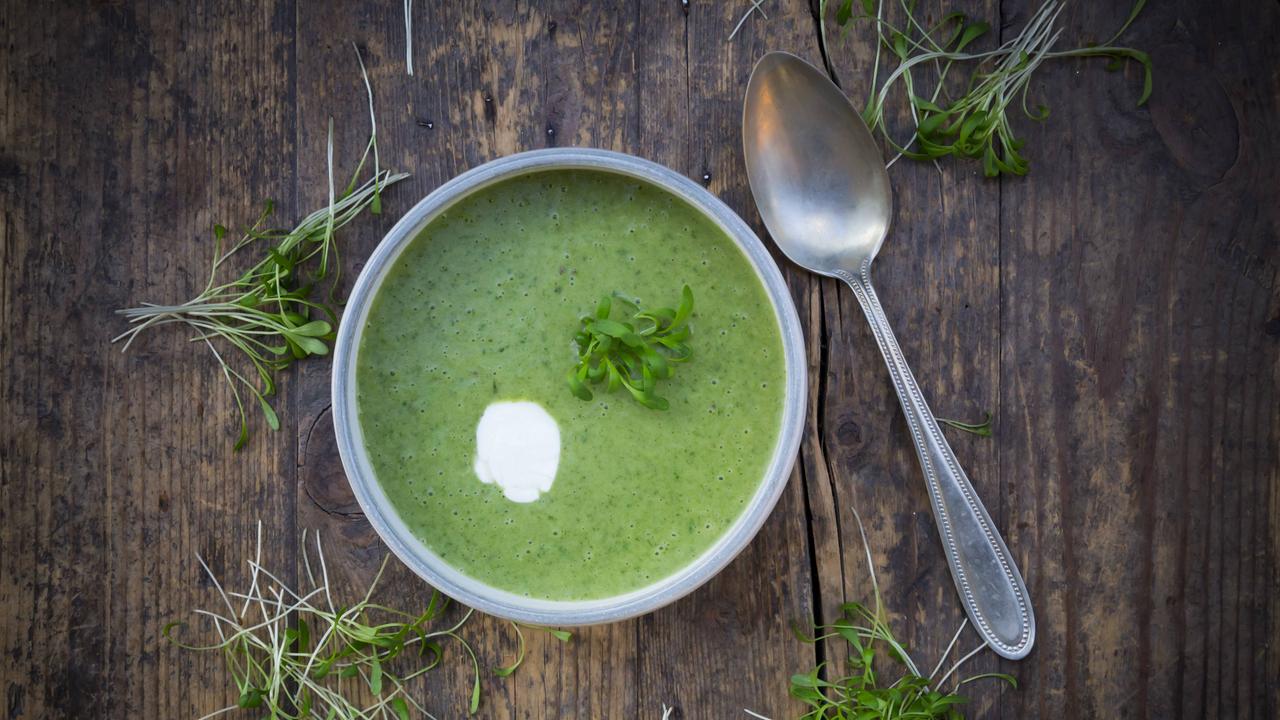 Samtsuppe von Bachkresse