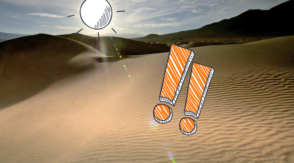 Sanddüne im Gegenlicht