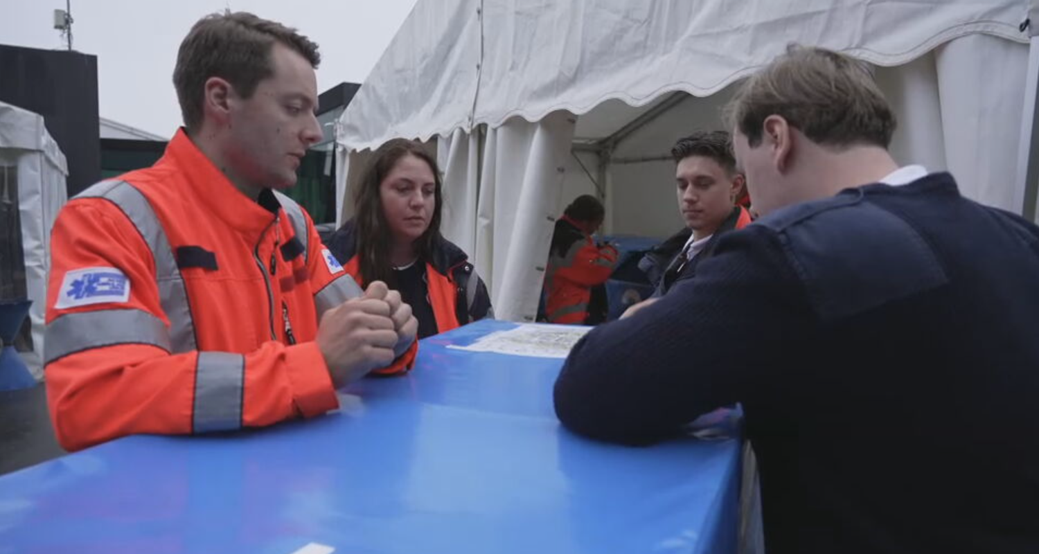 Mit den Sanis auf der Wiesn