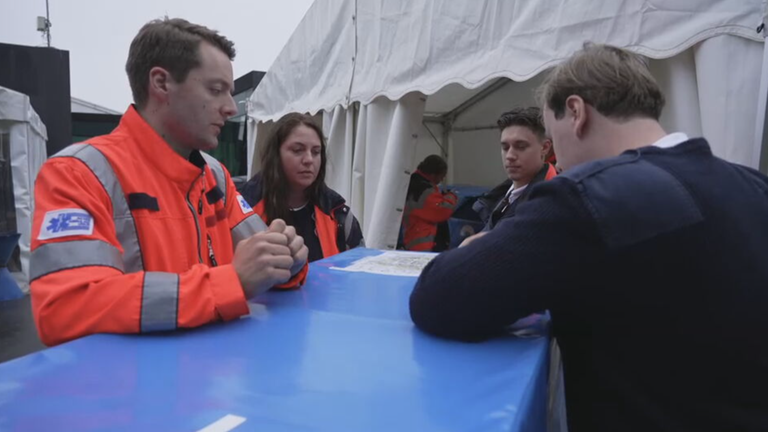 Mit den Sanis auf der Wiesn