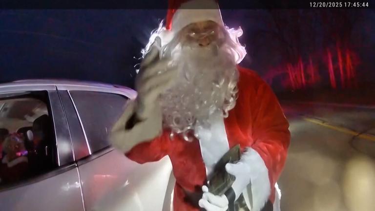 USA: Polizei hält Santa an