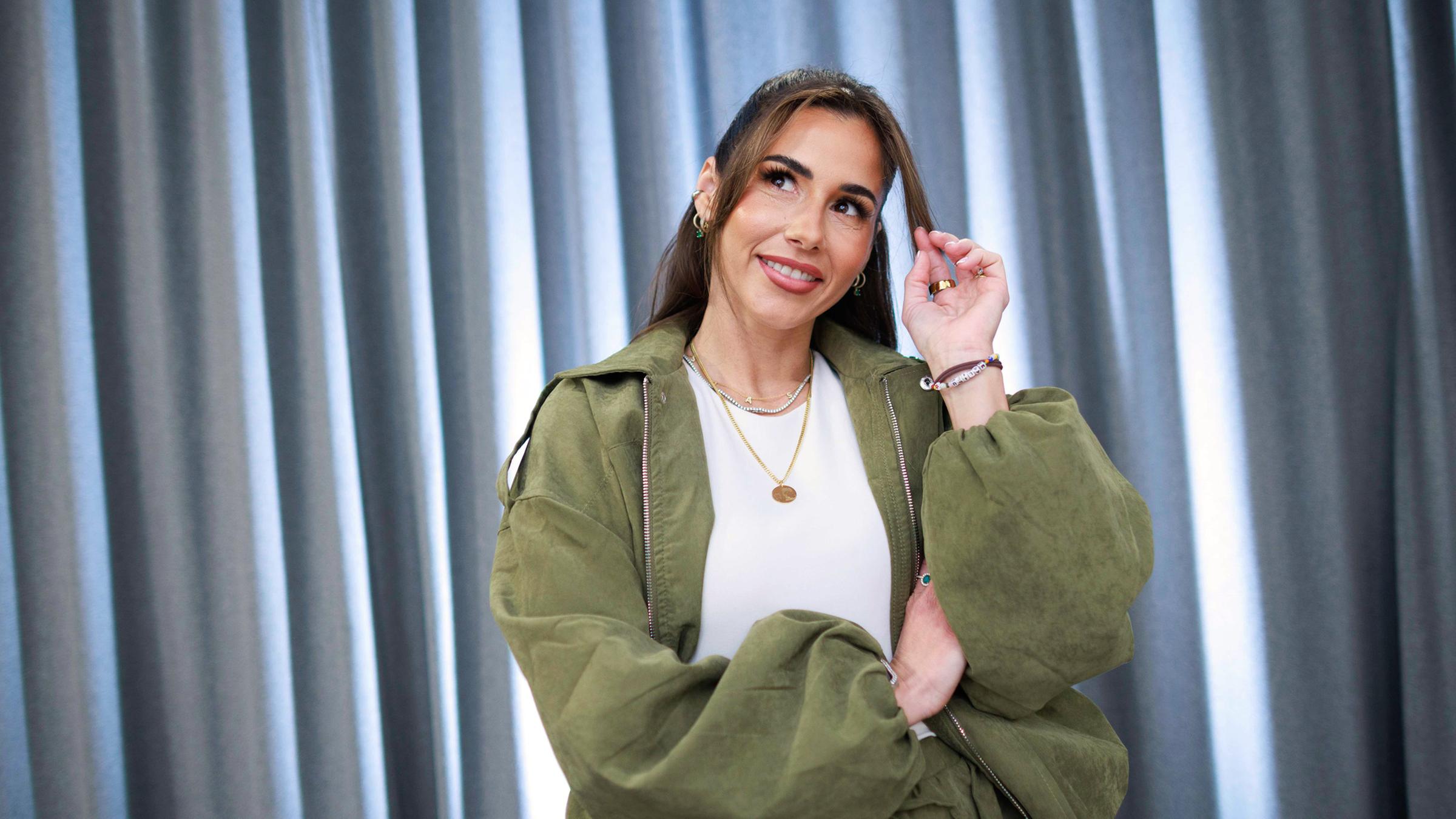 Sängerin Sarah Engels die beim Eurovision Song Contest mit ihrem Song "Fire" vertreten ist.