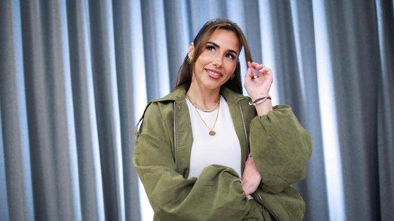 Sängerin Sarah Engels die beim Eurovision Song Contest mit ihrem Song "Fire" vertreten ist.
