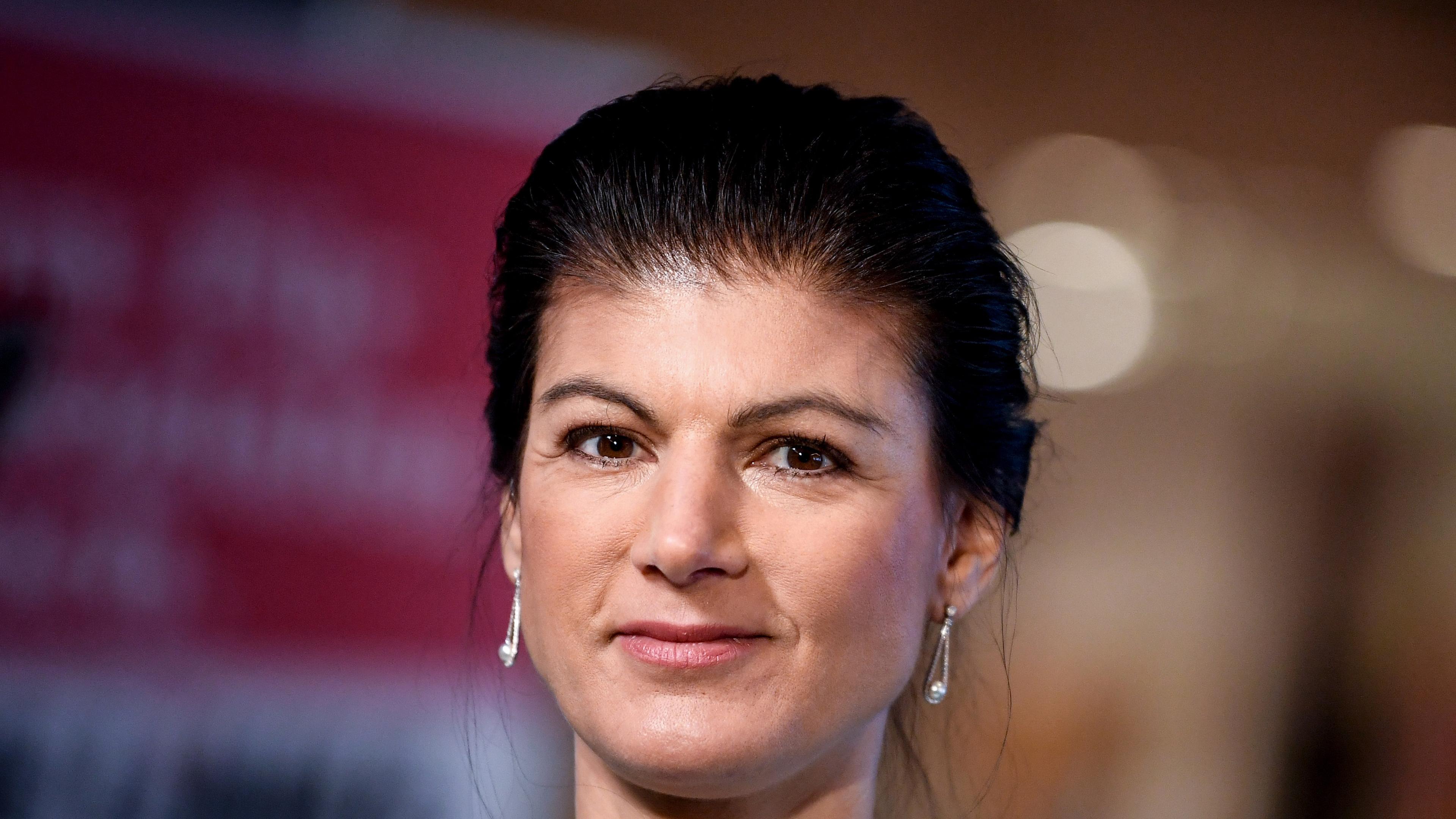 Porträt von Sarah Wagenknecht auf der Klausurtagung der Linksfraktion