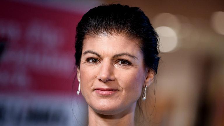 Porträt von Sarah Wagenknecht auf der Klausurtagung der Linksfraktion