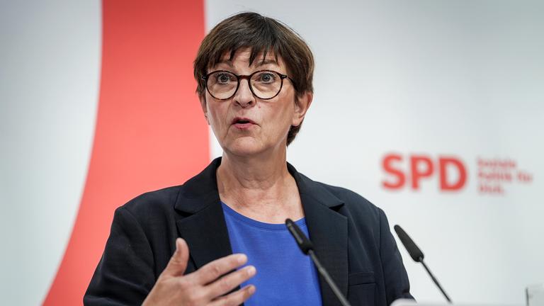Die SPD-Vorsitzende Saskia Esken 