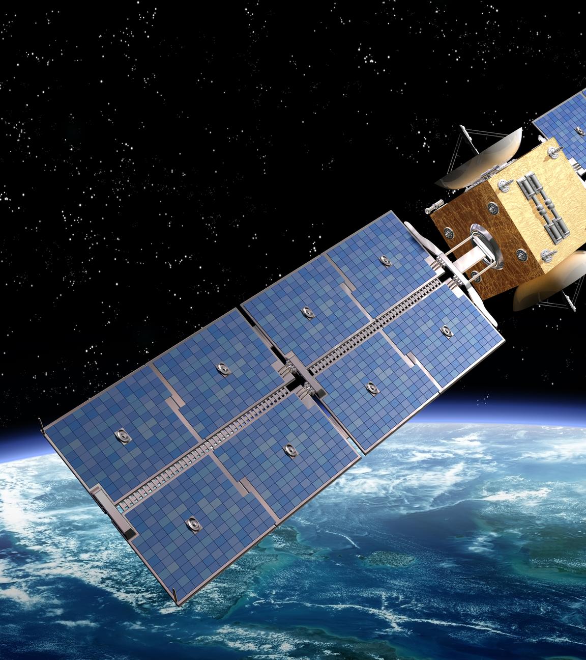 Satellit im All