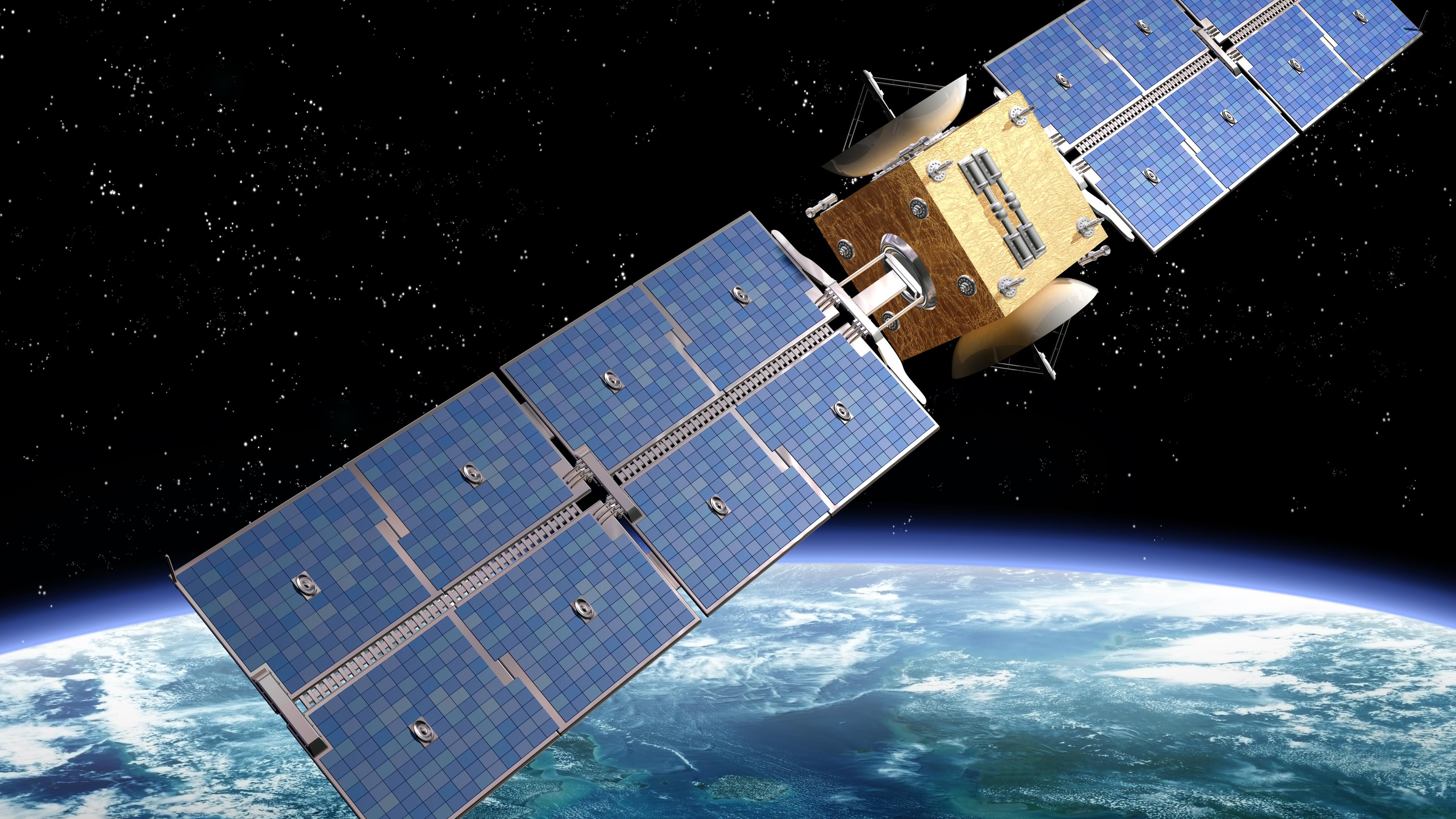 Satellit im All