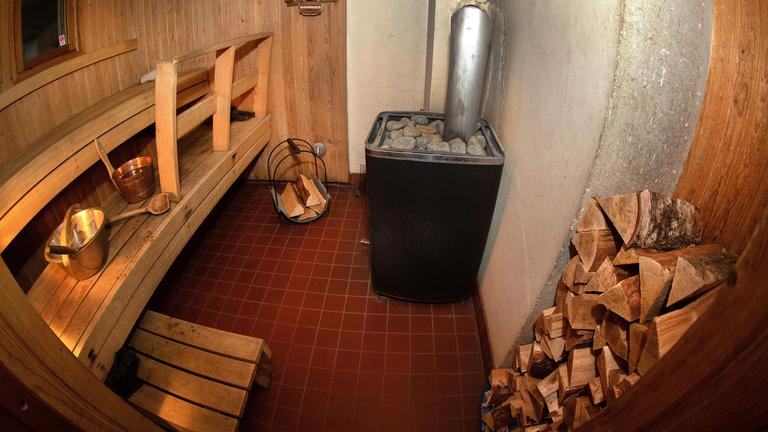 Innenansicht einer Sauna