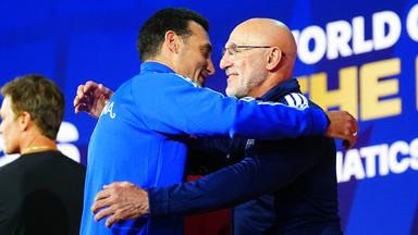 Lionel Scaloni (links) und Luis De La Fuente.