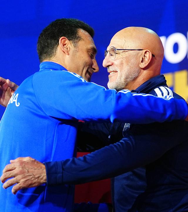 Lionel Scaloni (links) und Luis De La Fuente.