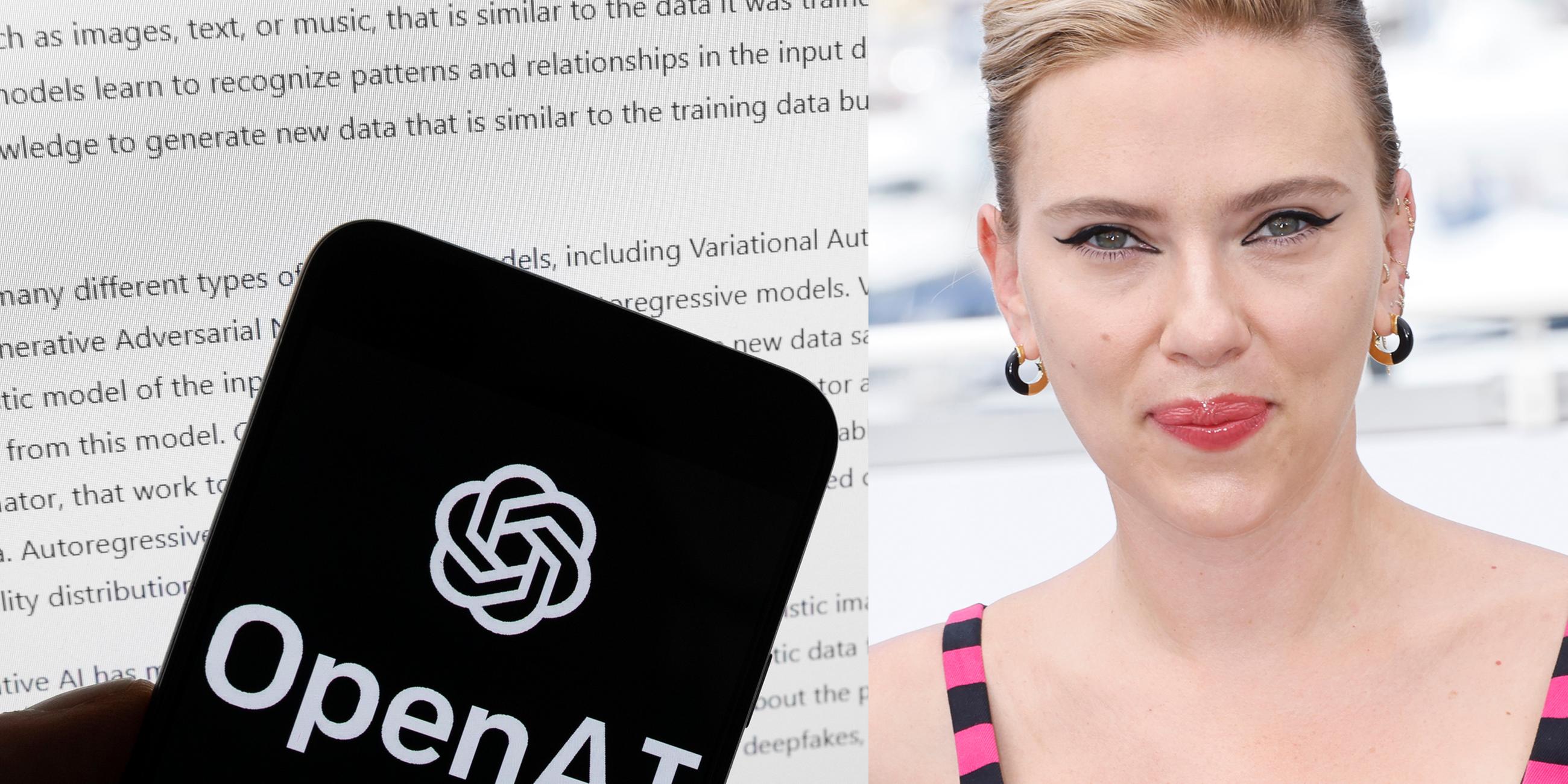Montage: Scarlett Johansson und OpenAI
