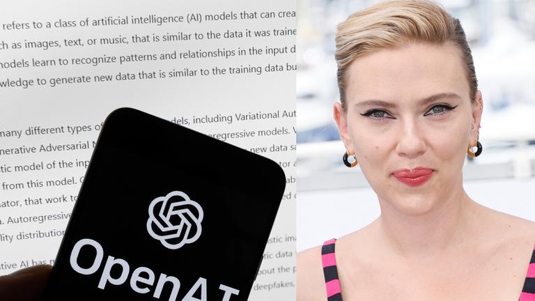 Montage: Scarlett Johansson und OpenAI
