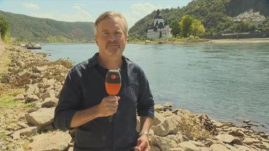 ZDF-Korrespondent Christopher Heinze in Kaub am Rhein