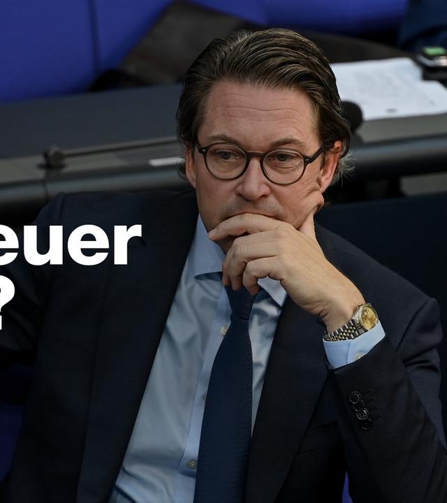 Bundesverkehrsminister Andreas Scheuer im Bundestag.